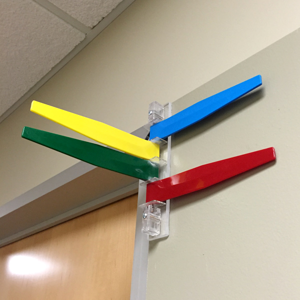 colorful patient room indicators 
